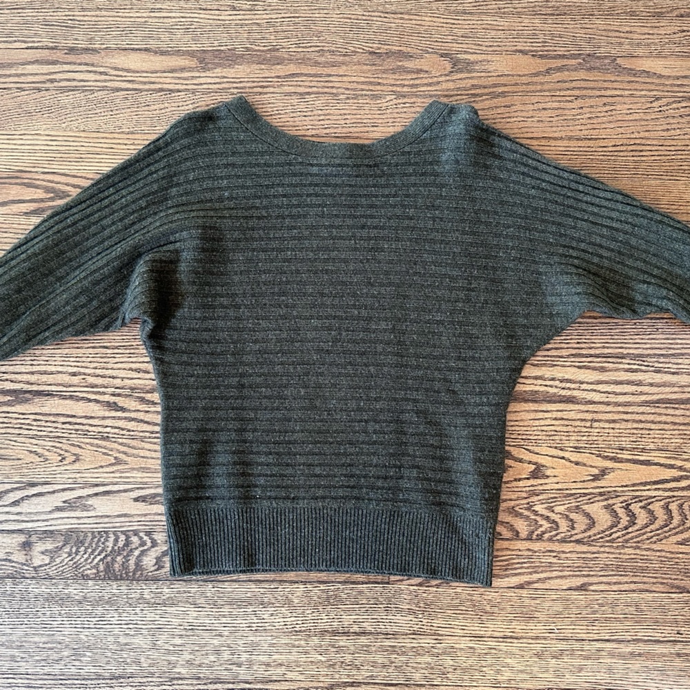 J Crew size x small deep green sweater